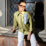 Embroidered Asymmetrical Shirt