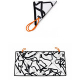 Foldable Samosa Prayer Mat - White Confetti