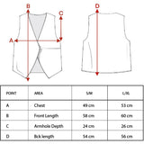 Orange Triangles Puffer Vest