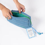 Denim Affair Pouch in Blue