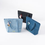Denim Affair Tote Bag in Black