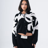 White Confetti Knit Set