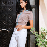 Knitted Short Sleeve Shirt