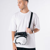 Practical Plastic Lunch bag in White Confetti