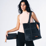 Denim Affair Pouch in Black
