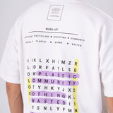 Oversized Crosswords T-Shirt - White