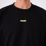 Oversized Crosswords T-Shirt - Black