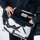 Folder Laptop Sleeve - White Confetti