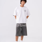 Oversized White Confetti T-shirt - Downtown Cairo Edition