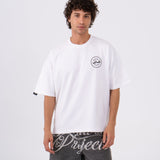 Oversized White Confetti T-shirt - Downtown Cairo Edition