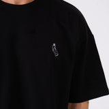 Oversized Wasted T-Shirt - Black
