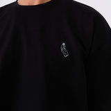 Oversized Wasted T-Shirt - Black