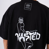 Oversized Wasted T-Shirt - Black