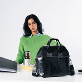 Practical Plastic Lunch bag in Black