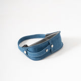 Y2k Shoulder Bag - Black Plastic and Blue Denim