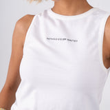 "Nothing is Ever Wasted" Tank Top - White