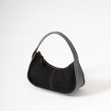 Y2k Shoulder Bag - Black Denim