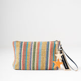 Sol Raffia Clutch - Prism