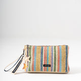 Sol Raffia Clutch - Prism