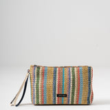 Sol Raffia Clutch - Prism