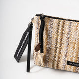 Sol Raffia Clutch - Dune