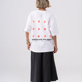 Oversized "Spread Love, Not Waste" T-Shirt - White