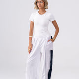 Patchwork Pants in White