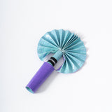 Bloom Fan - Purple Squares