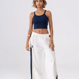 Patchwork Pants in Off-White
