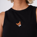 Frenchie Tank Top - Black