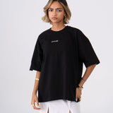 Oversized "Spread Love, Not Waste" T-Shirt - Black