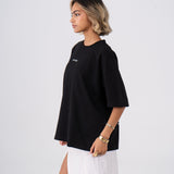 Oversized "Spread Love, Not Waste" T-Shirt - Black