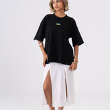Oversized Crosswords T-Shirt - Black