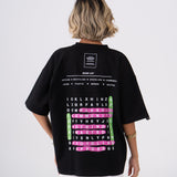 Oversized Crosswords T-Shirt - Black