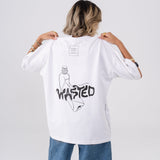 Oversized Wasted T-Shirt - White