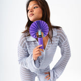 Bloom Fan - Purple Squares