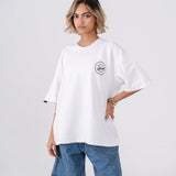 Oversized White Confetti T-shirt - Downtown Cairo Edition