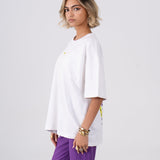 Oversized Crosswords T-Shirt - White