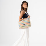 Sol Raffia Hobo Bag - Prism