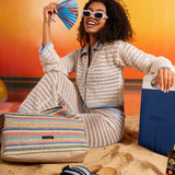 Sol Raffia Hobo Bag - Prism