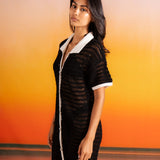 Aria Shirt Dress in Black