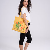 Slowly Making Change Tote Bag — Yellow