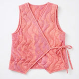 Orange Triangles Puffer Vest