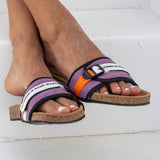 Footprint Slippers - Black