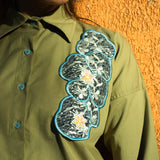 Embroidered Asymmetrical Shirt