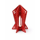 Mini Sculptural Lantern - Red