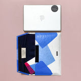 Folder Laptop Sleeve - Blue Squares