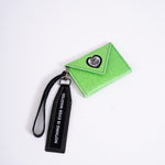 Heart Logo Wallet — Green studio photo