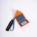 Heart Logo Wallet — Orange open view