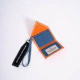 Heart Logo Wallet — Orange open view